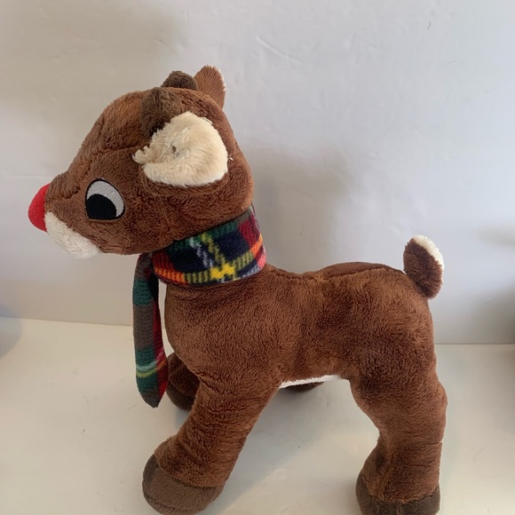 2016 Dan Dee Collectors Choice Rudolph the Red Nosed Reindeer w/Scarf - Picture 3 of 11